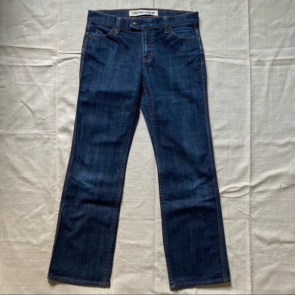 Vintage GAP Classic Dark Wash Straight Leg Cropped Jeans - Picture 2 of 12